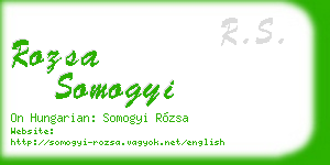 rozsa somogyi business card